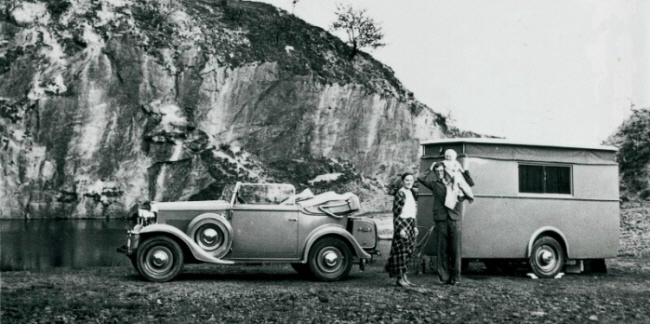 Wohnauto 1931 Familie Dethleffs